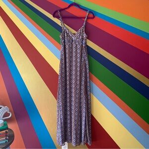 Sinéquanone Printed Parisian Maxi Dress with Adjustable Strap | Size S | NWOT